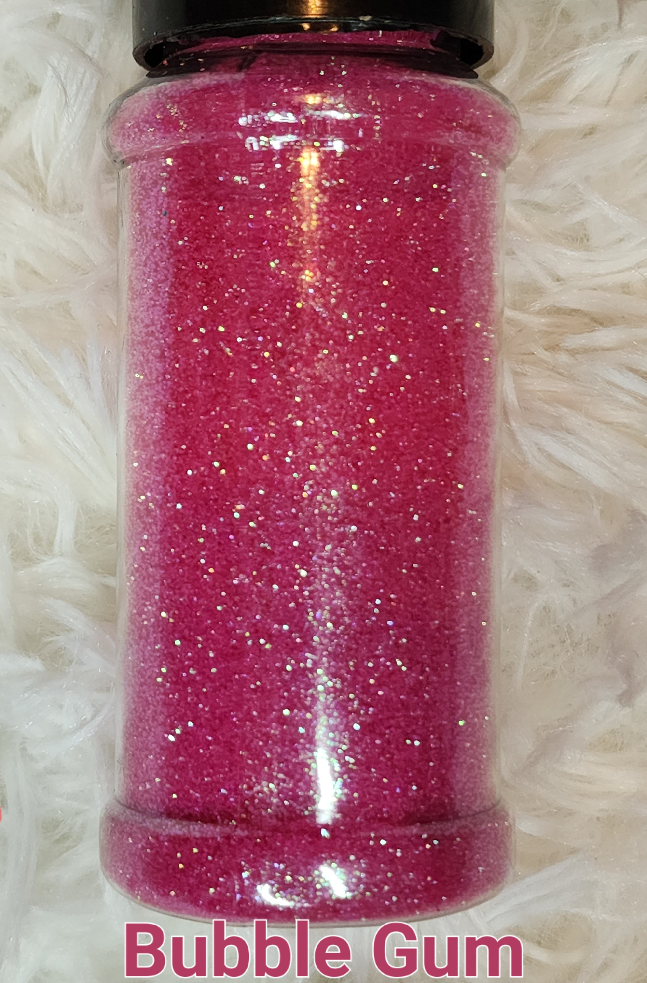 Bubble gum pink glitter lips collection