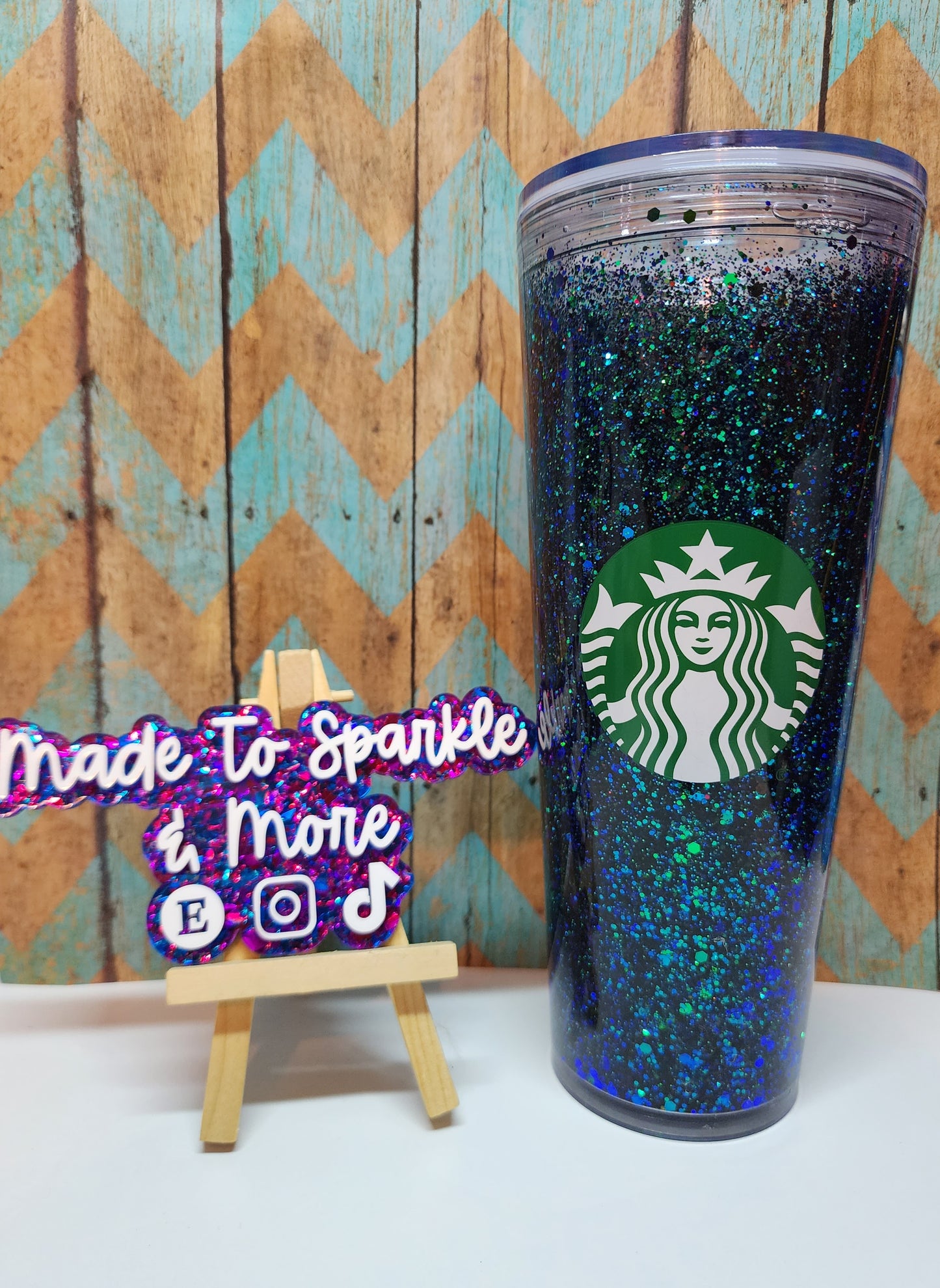 Branded Snow-globe Cup *Pick Your Glitter*