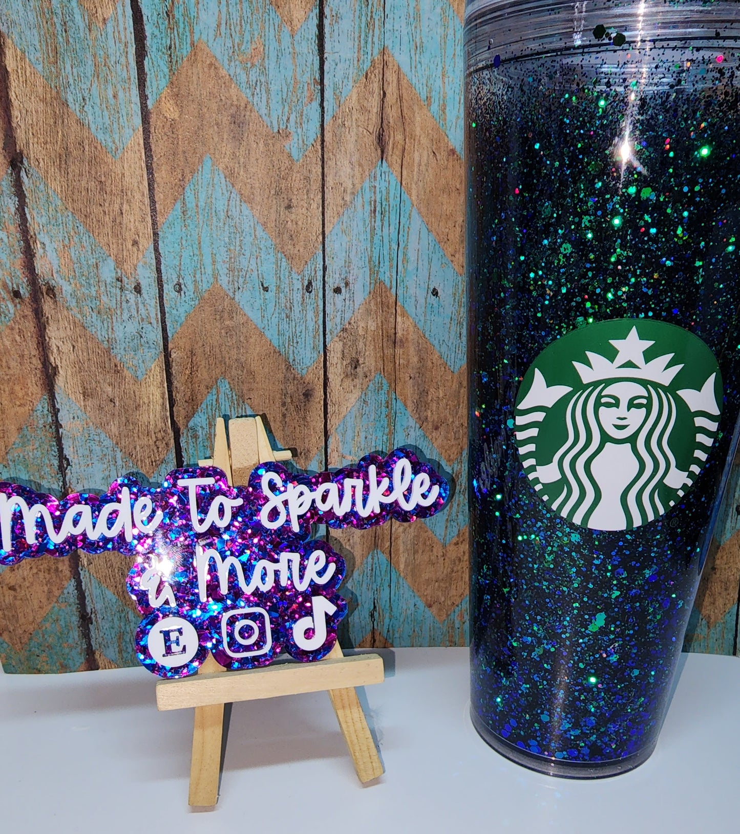 Branded Snow-globe Cup *Pick Your Glitter*